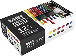 Liquitex 2023469 0.74 oz Tubes Basics Acrylic Paint Set44; Assorted Color - Set of 12