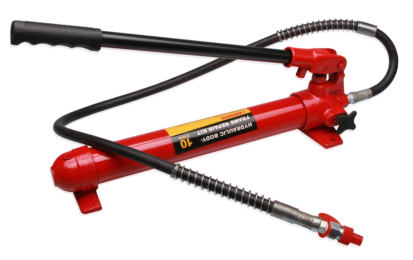 Pompe hydraulique Manuelle, capacité 10 tonnes, avec Tuyau et Tige de Pompe
