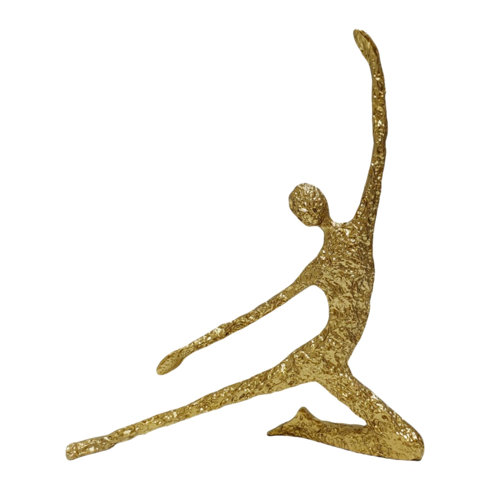 YOYUMI Statue Modern Resin Abstract Figure Home Decoration Crafts Desktop Ornaments Office Decoration Sitting Legs Kneeling Gold