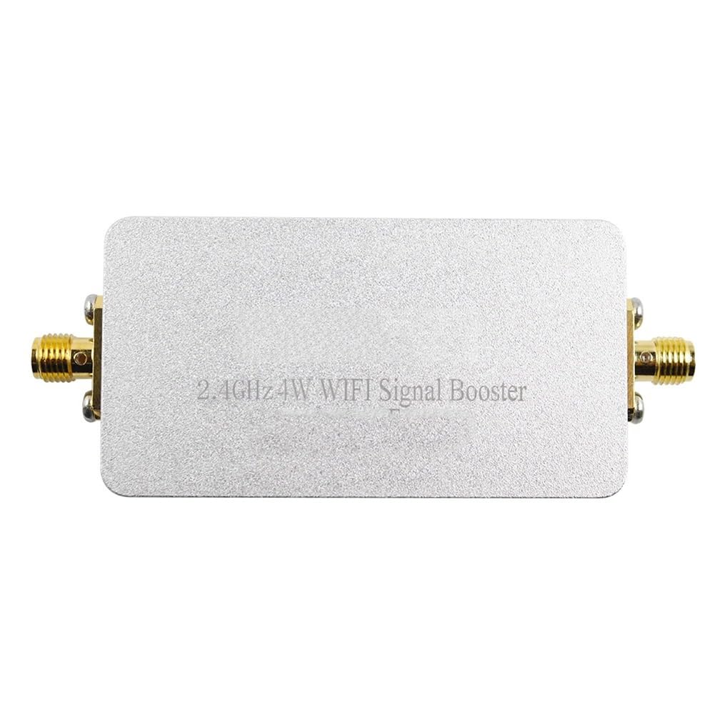 Amplificador de Señal WiFi Booster 2.4GHz 4W Plug & Play con Antena Desmontable, Extensor de Rango de Señal para Router de Dron, Enchufe EU.
