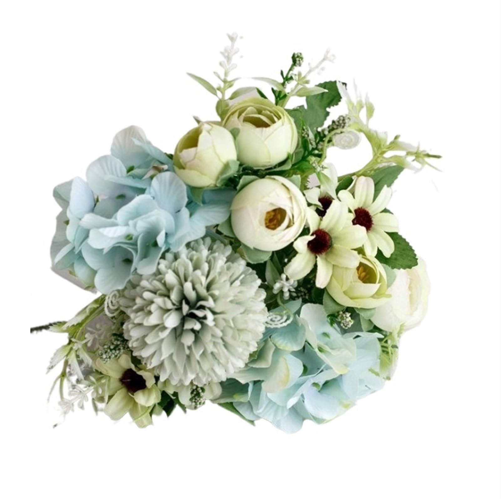ZGCrumphant Artificial Wedding Bouquet 31cm Simulated Rose Wedding Handheld Flower Artificial Peony Bouquet Flowers For Home Party Decoration(Color2,1pcs)