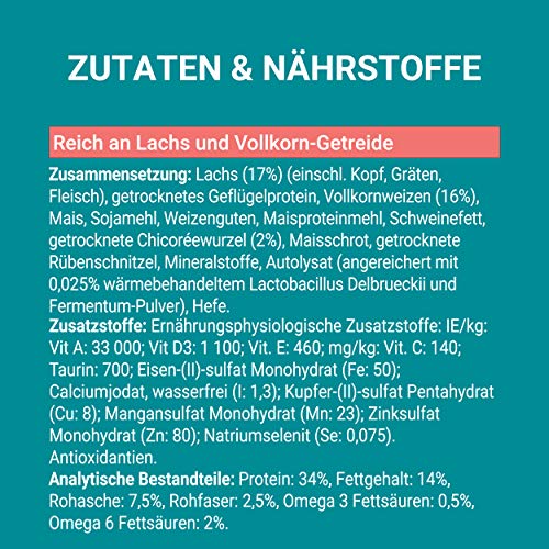 PURINA ONE Bifensis Trockenfutter mit Lachs für ausgewachsene Katzen 1er Pack (1 x 9,75kg)