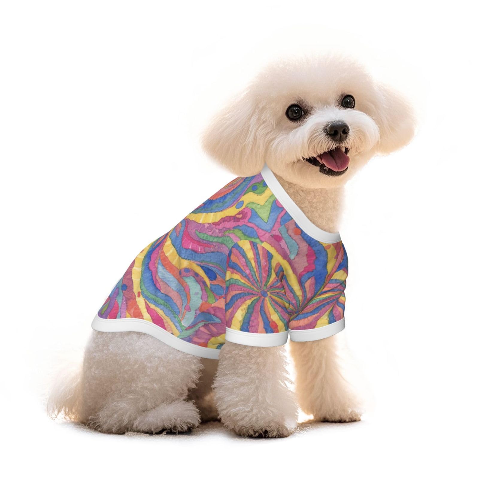 T-shirt pour chien en coton léger pour les balades du chihuahua et du teckel