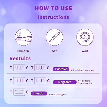 Midstream Ovulation Test (5 Count) - Accurate Fertility Predictor for Natural Conception - Easy-to-Use LH Surge Detector Wand - 99% Accuracy with Clear Results in 5 Minutes