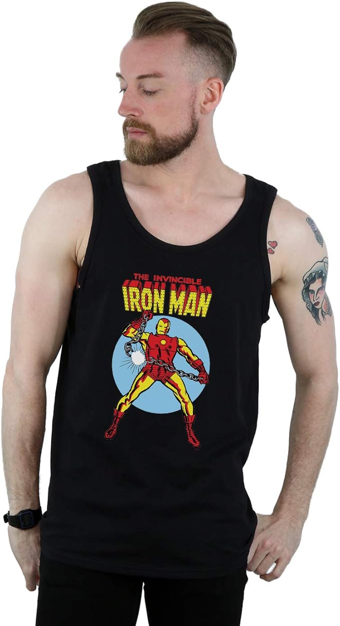 Marvel Men's The Invincible Iron Man Vest Amazon.co.uk Fashion