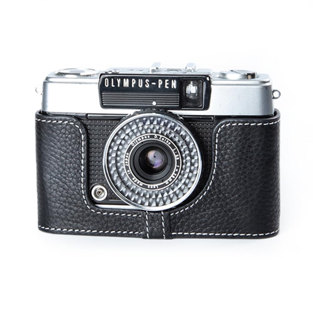 OLYMPUS PEN EE_3です。皮のケースが付いています。フィルム式です。 Amazon.co.jp: OLYMPUS PEN EE3 専用 手作り 牛革 バッグカバー