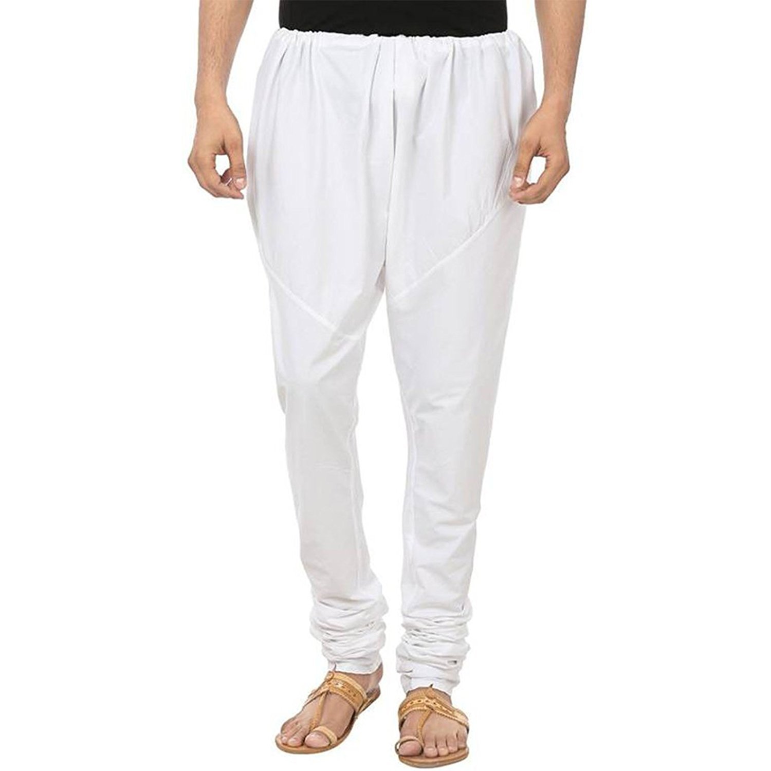 royal kurta Men's Cotton Blend Free Size Comfortable Chudidar Bottoms-picture-28