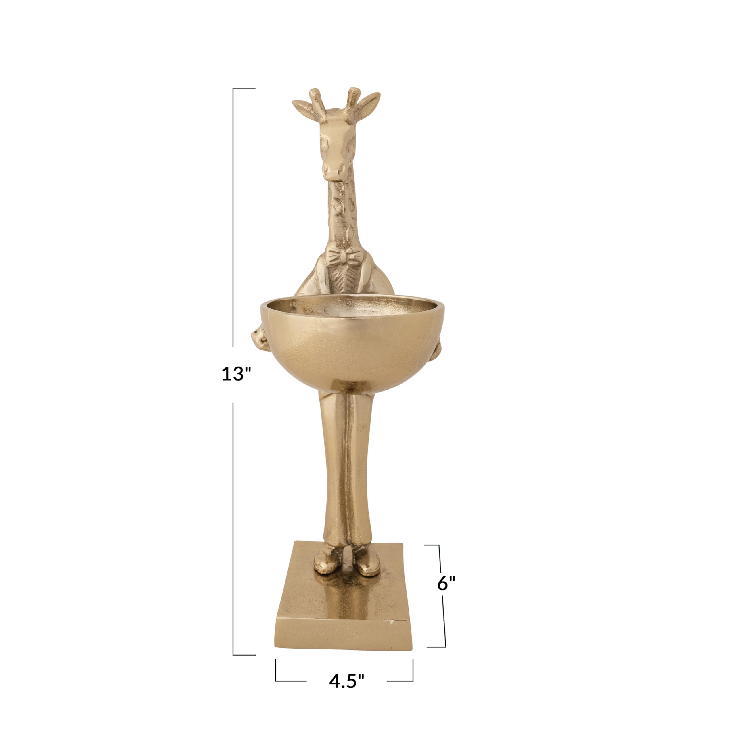Amazon.com: Creative Co-Op Cast Aluminum Giraffe Holding Bowl