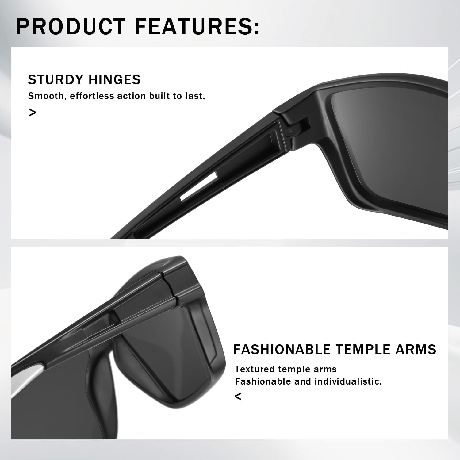 kimorn Polarized Sports Sunglasses for Men, UV Protection Lightweight Sun Glasses for Driving Fishing Golf Cycling - Image 7