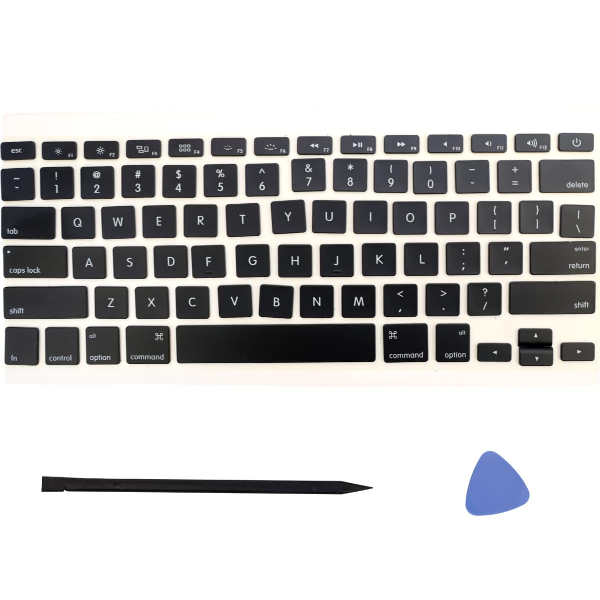 Replacement US Keyboard Full Set of Keycap Keys and Tool Applicable for MacBook Pro 13″ / 15″ Retina Model A1425 A1502 A1398 2012-2015 Year for MacBook Air 13″ Model A1369/A1466 2011-2017 Year (AP11)