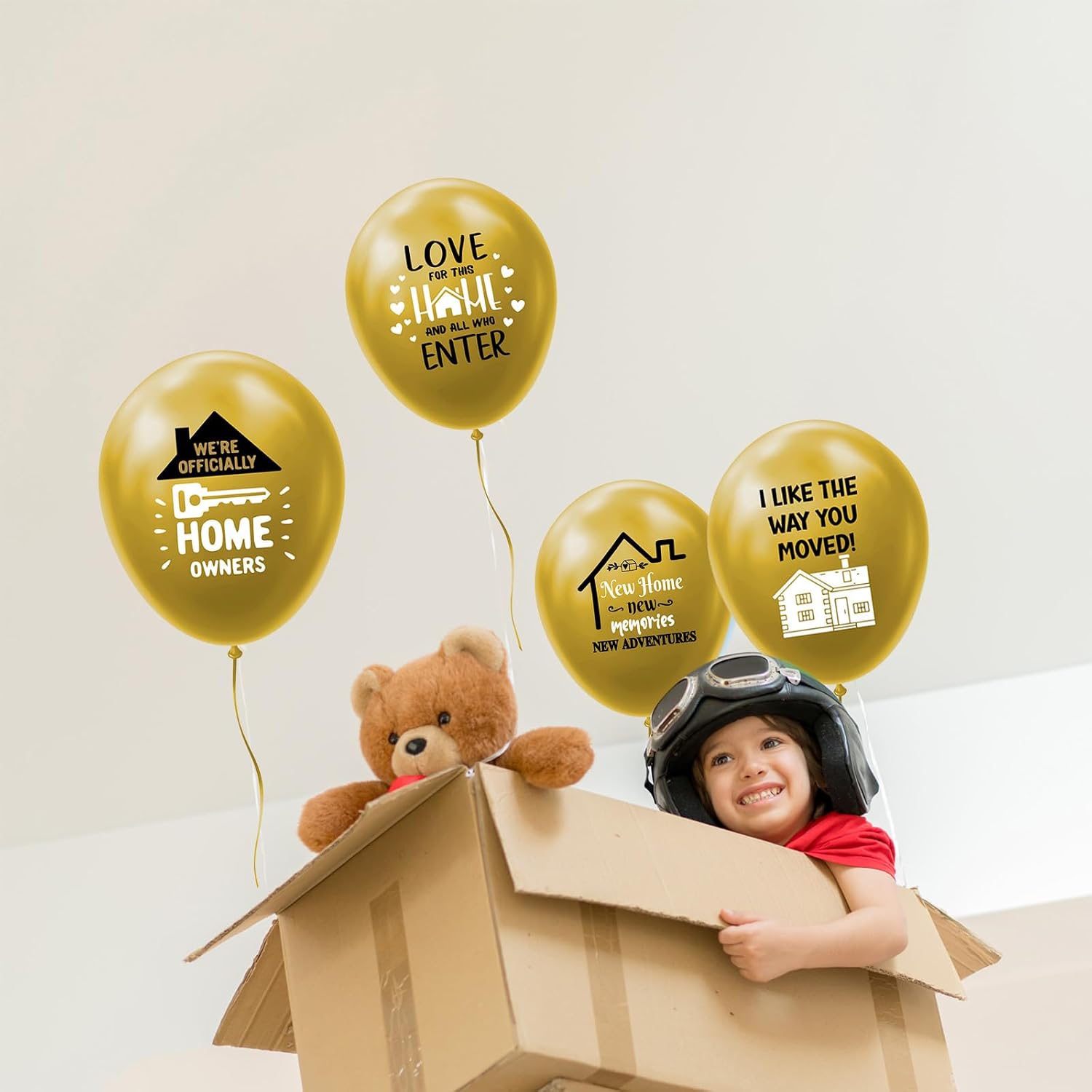 16 Pack Funny House Warming Party Latex Balloons Housewarming Party Decorations New Sweet Home Balloon Decorations for New House Family Reunion Welcome Home Wedding Supplies image 4