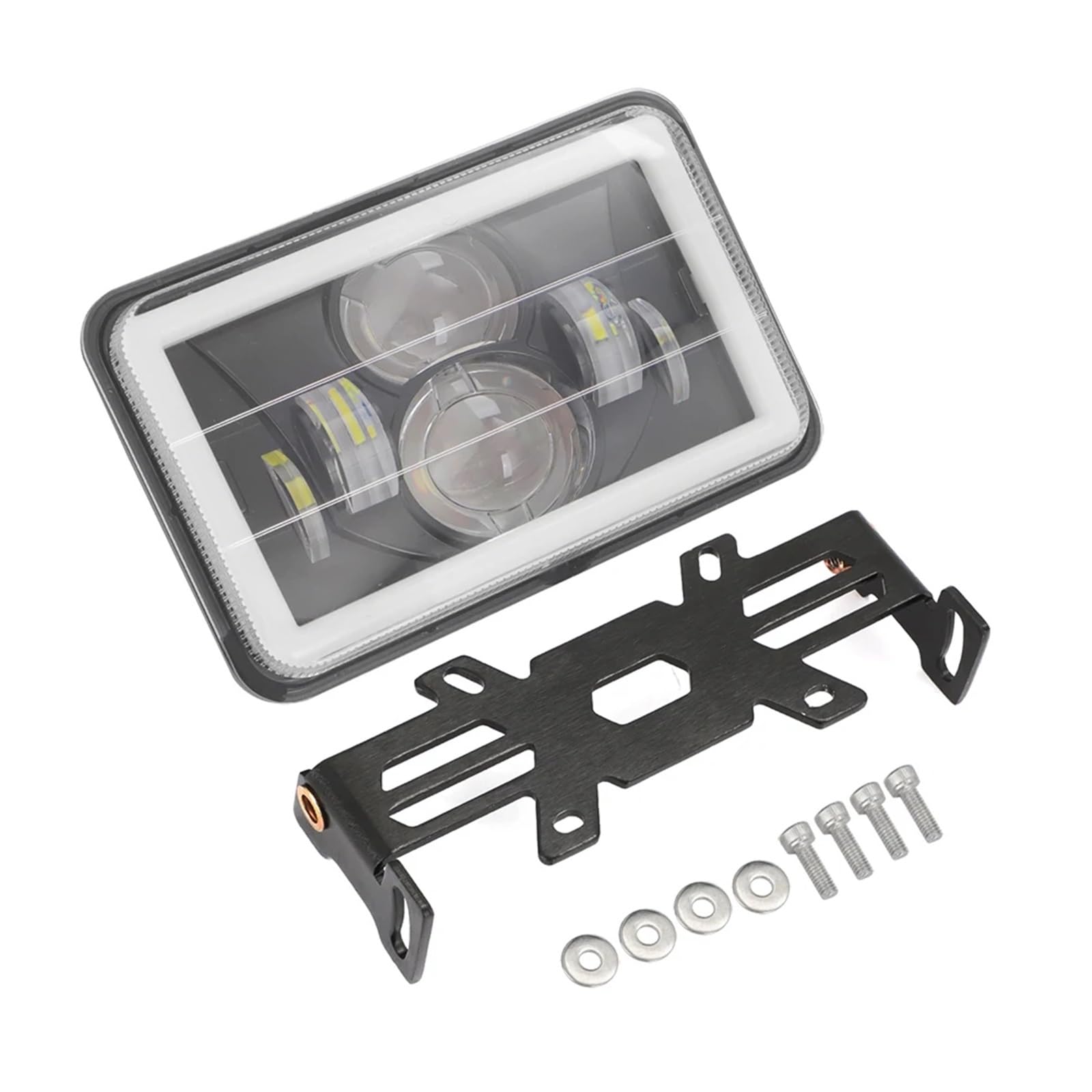 Faro Anteriore per Moto per Suzuki per DR650 per DRZ-400 Kit Faro LED con Staffa Lampada Frontale Plug & Play 3 Stile