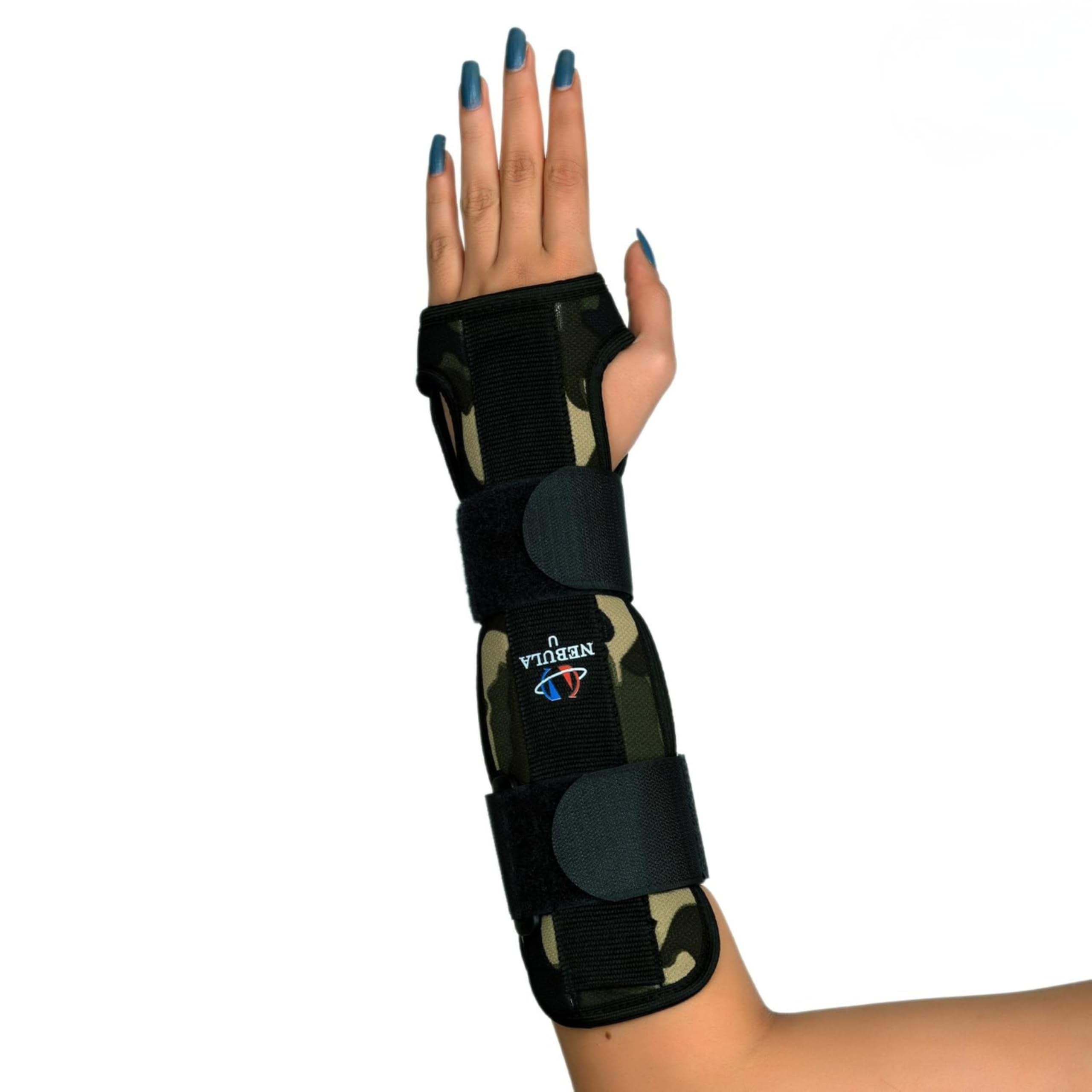 NEBULA Polyester Orthosys Forearm Support With Cock Up For Forearm Fracture, Sprain&Carpal Tunnel, Forearm&Wrist Splint For Hand Immobilizer, Wrist Support Compression For Both Men&Women, Free size