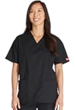 EDS Signature Scrubs for Women, V-Neck Womens Tops in Soft Brushed Poplin 86706