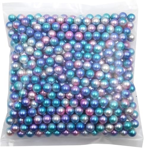 Miniatura 8 de INSPIRELLE 2600 perlas sintéticas de plástico ABS multicolor sin perforar de 0.236 pulgadas para rellenos de jarrón, cuentas de maquillaje sin