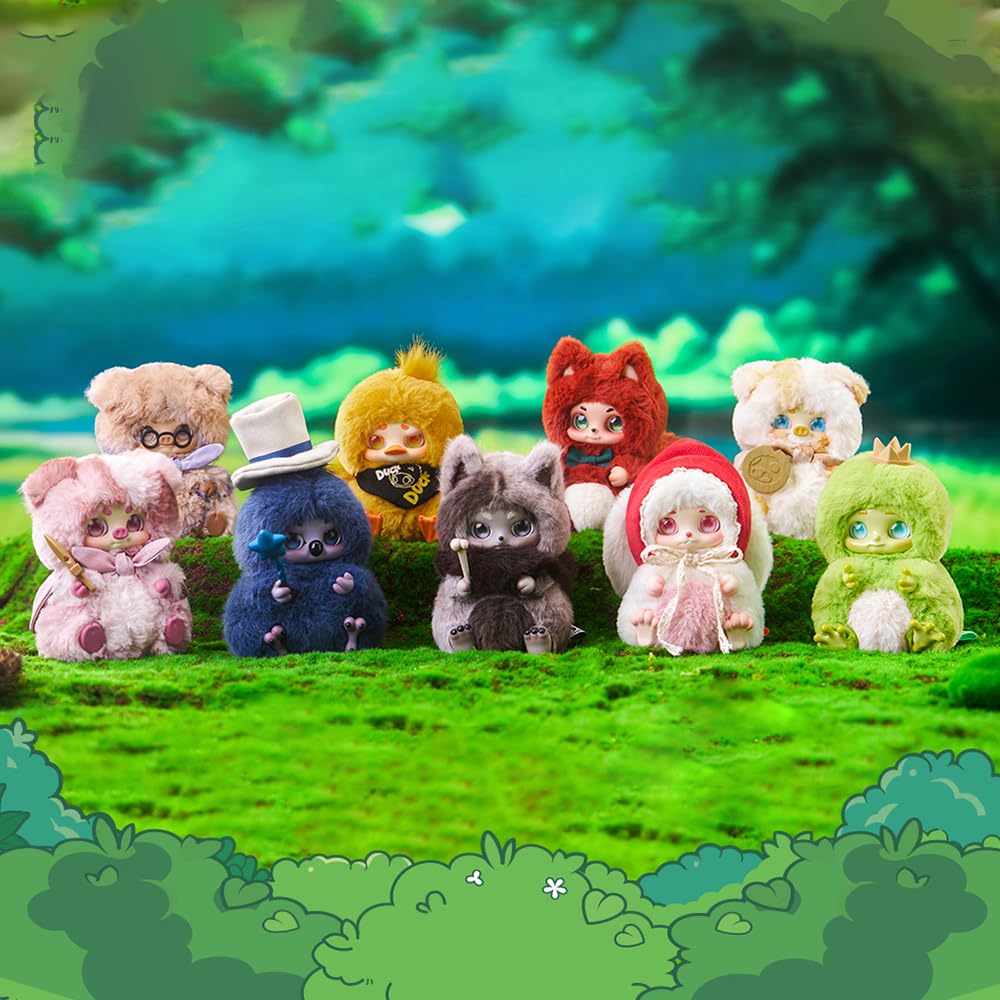niannyyhouse Plüsch-Blindbox-Puppe, Märchen-Kampf-Serie, 13 cm, niedliche Stofftiere, Geburtstagsgeschenke (8 Stück)