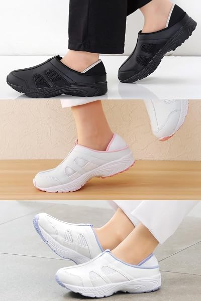 [ナースリー] ナースシューズ 疲れにくい 定番2Wayデイリーシューズ 軽量 約170g 幅広4E スリッポン むれにくい メッシュ レディース メンズ 男女兼用 医療 看護 介護 病院 リハビリ 13127 - 2