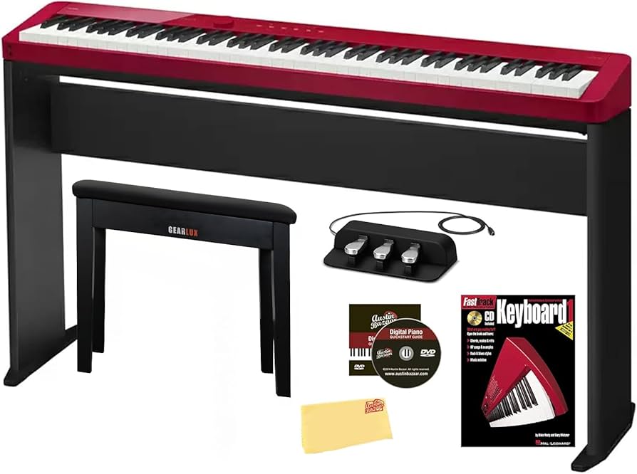 Amazon.com: Casio Privia PX-S1100 Digital Piano - Red Bundle with