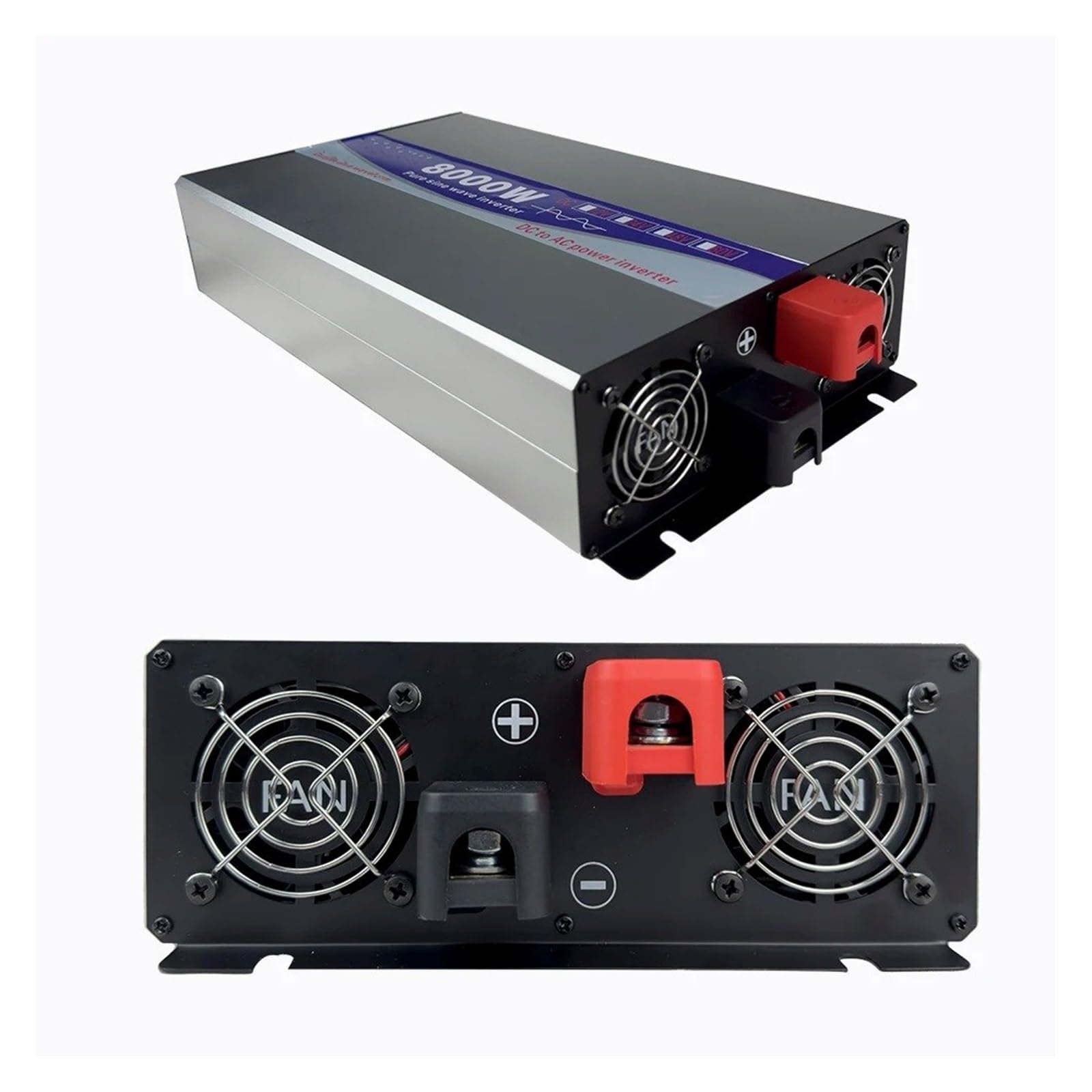 Inversor Onda Sinusoidal Pura 6000 W 8000 W CC 12 V-72 V A CA 110 V/220 V Convertidor Portátil Energía Solar para El Hogar con USB(6000W,12V,220V(50HZ))