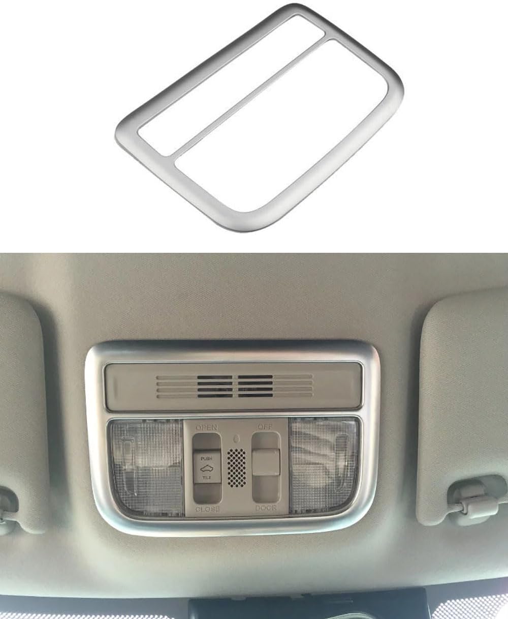 Car Accessories Fit for Honda Civic 10th Gen 2016-2020 ABS Interior Reading Light Trim （Red） 1PC Set
