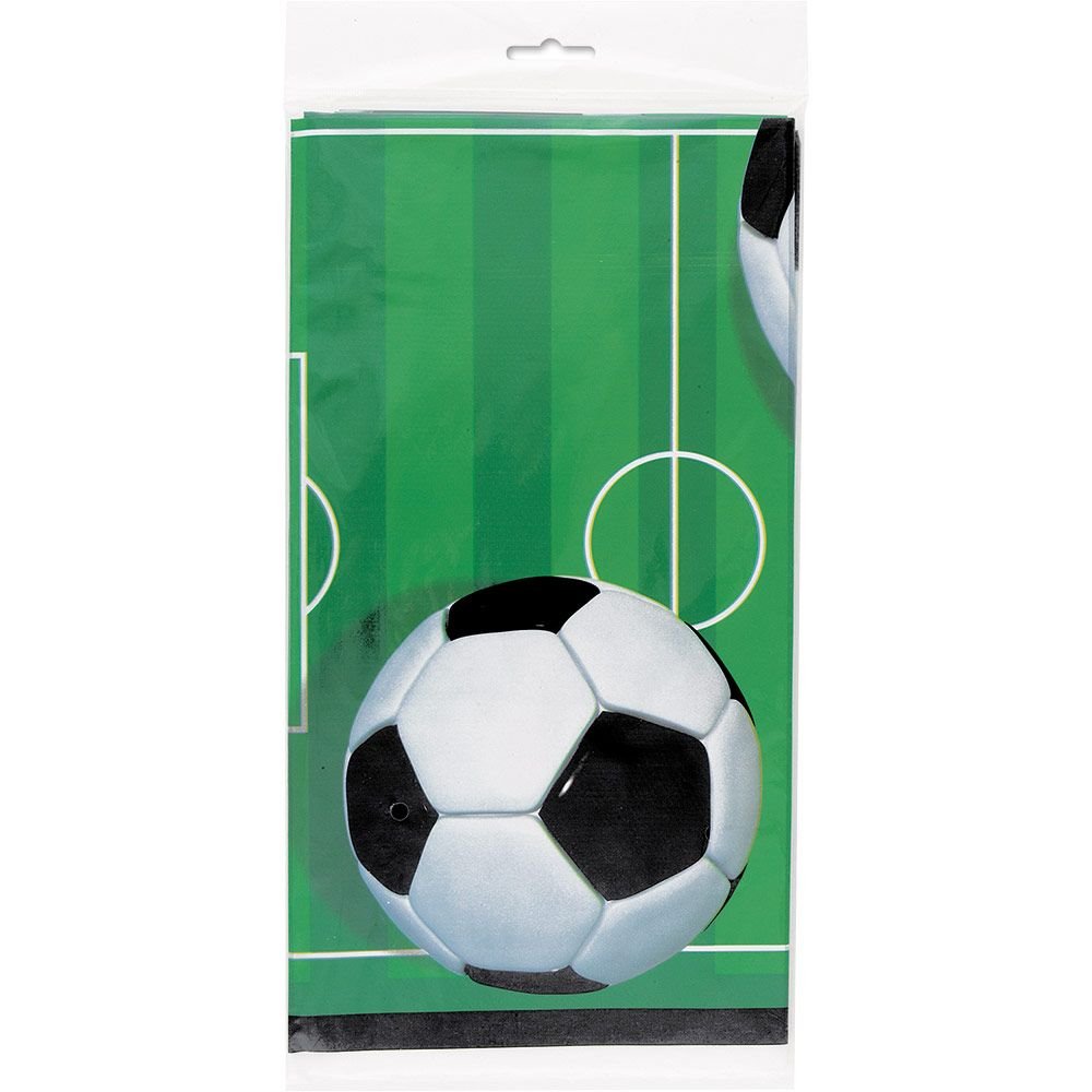 amscan Unique 3D Football Table Cover Black/White 54" x 84 27303