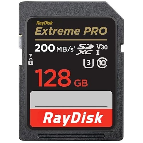 RayDisk SD�J�[�h �������[�J�[�h 128GB SDXC UHS-I Class10 U3 �ő�200MB/s ���� ��჌�t �ԍڃJ���� PC�Ή� SDSDXXD-128G-GN4IN