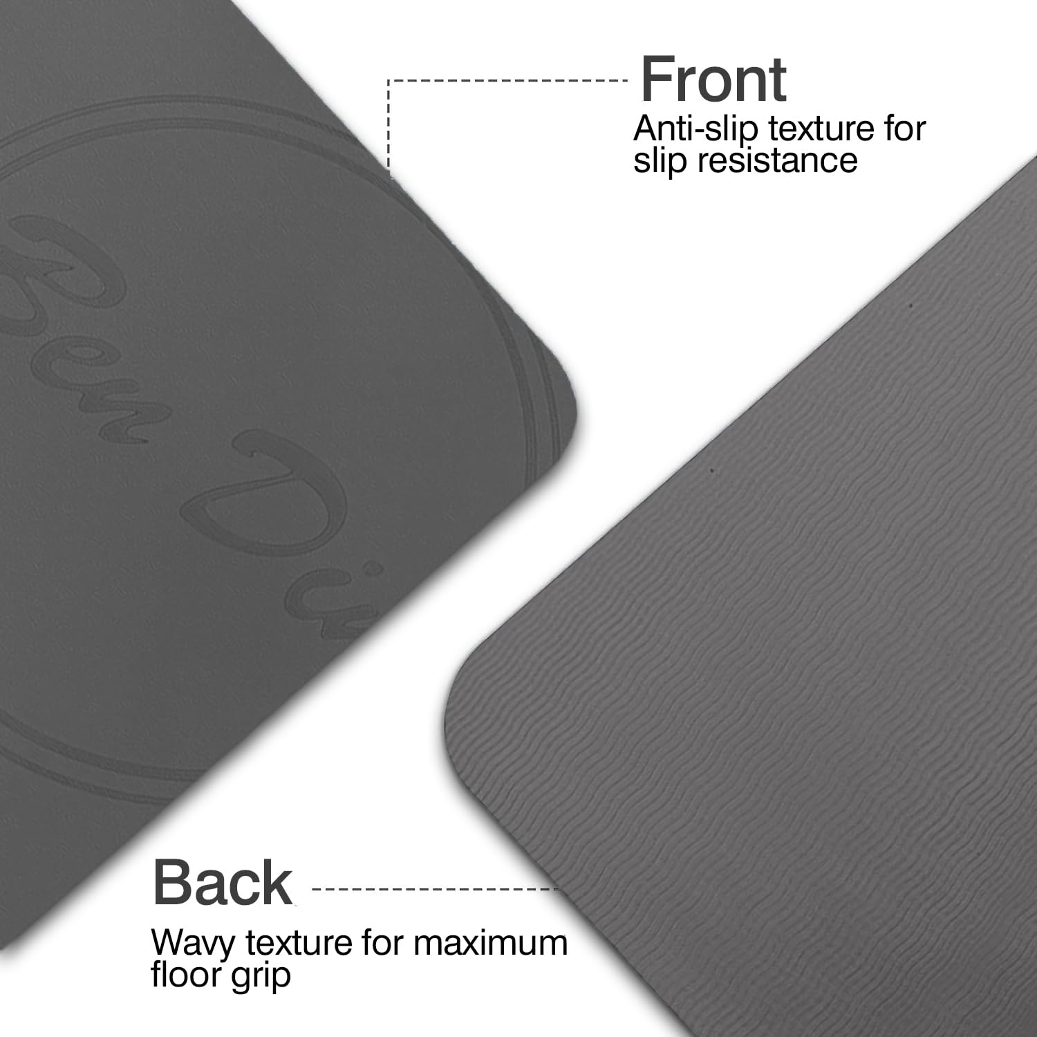 8mm Thick Yoga Mat for Men & Women - 72