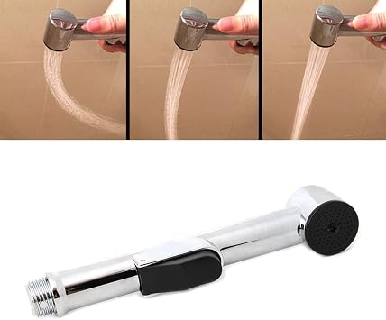 Toilet Handheld Bidet Sprayer Shattaf Cloth Diaper Sprayer ABS Polished S Portable Bidet Sprayer For Toilet Seat Bottle Head Only Kit Personal Cleaner Hygiene Bottle Spray Washing Handheld Head