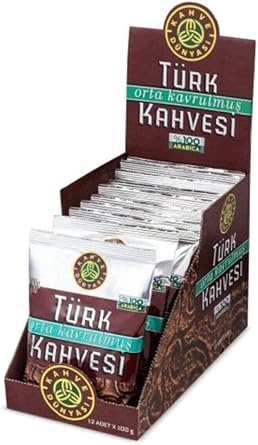 Coffee World Coffee World Medium Roasted Turkish Coffee 100 Gr - 12 Piece