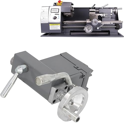 Miniatura 5 de Mini torno de contrapunto ajustable, multifuncional MT2 centro vivo, centro giratorio profesional de piezas de torno con 2 asas para torno de madera