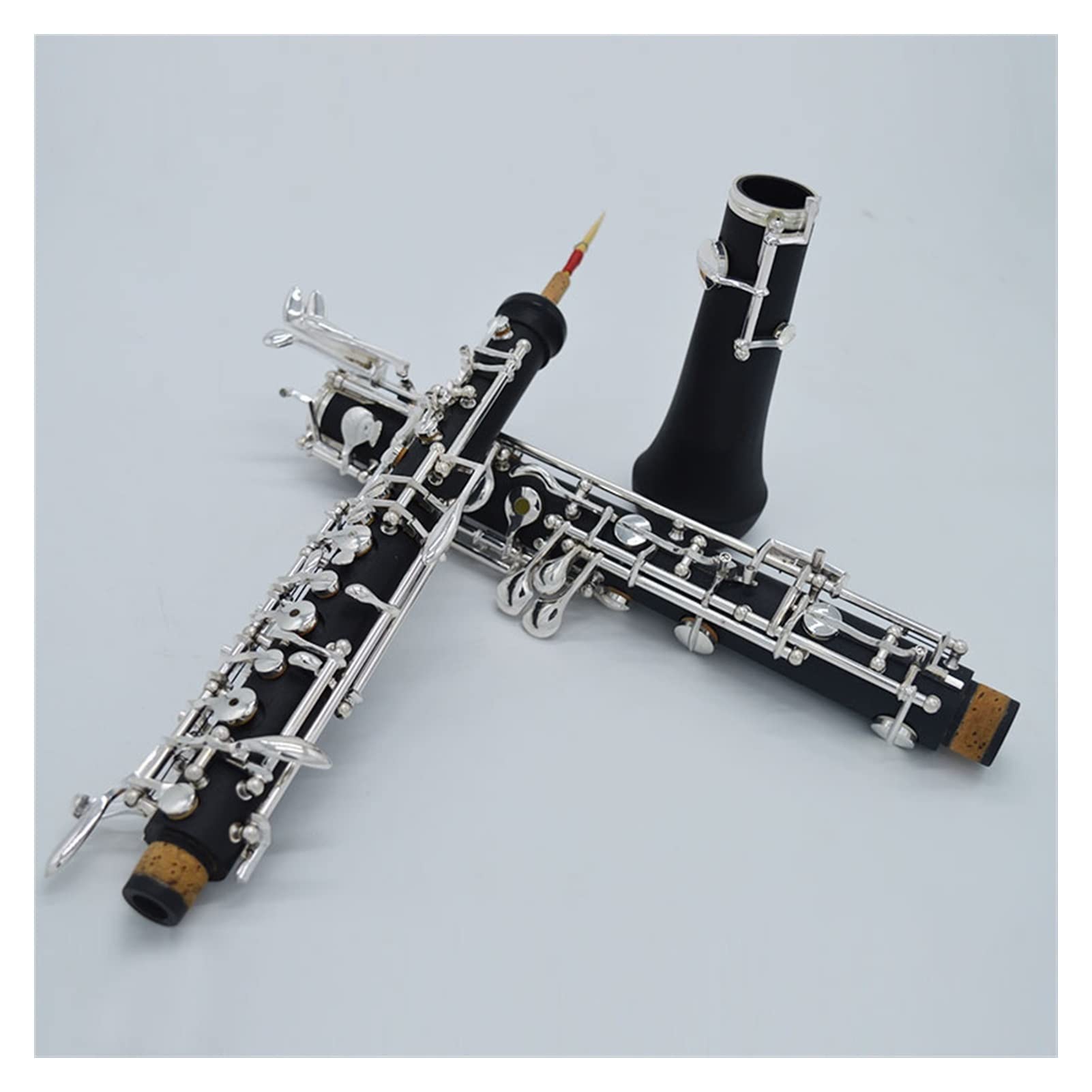 Strumento Oboe Chiave Chiave Oboe Body Semi-Automatico Bakelite con Pulsanti Argentati Principiante di Oboe