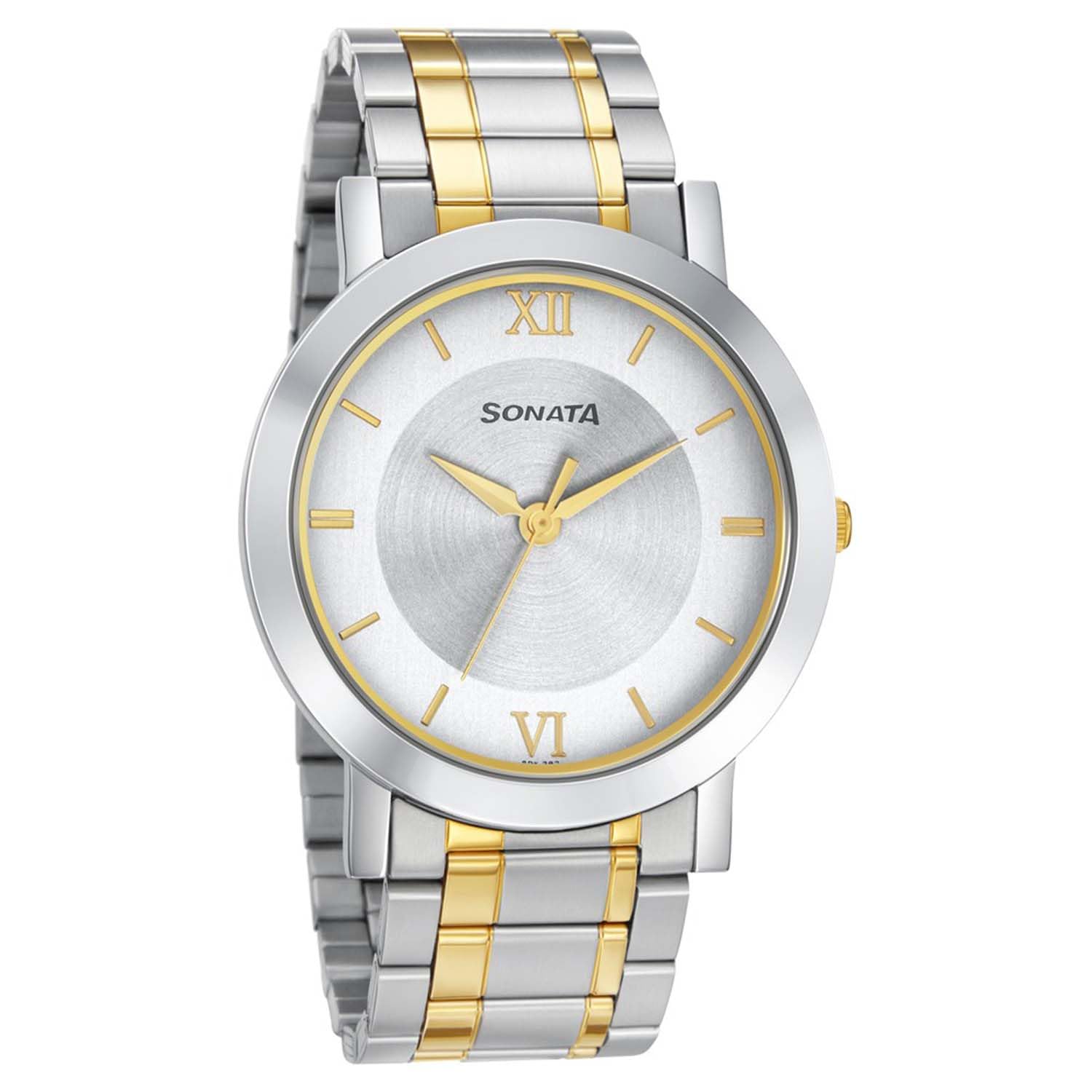 Quartz Analog with Date Silver Dial Stainless Steel Strap Watch for Men-NS77108BM02W/NT77108BM02W-image-26