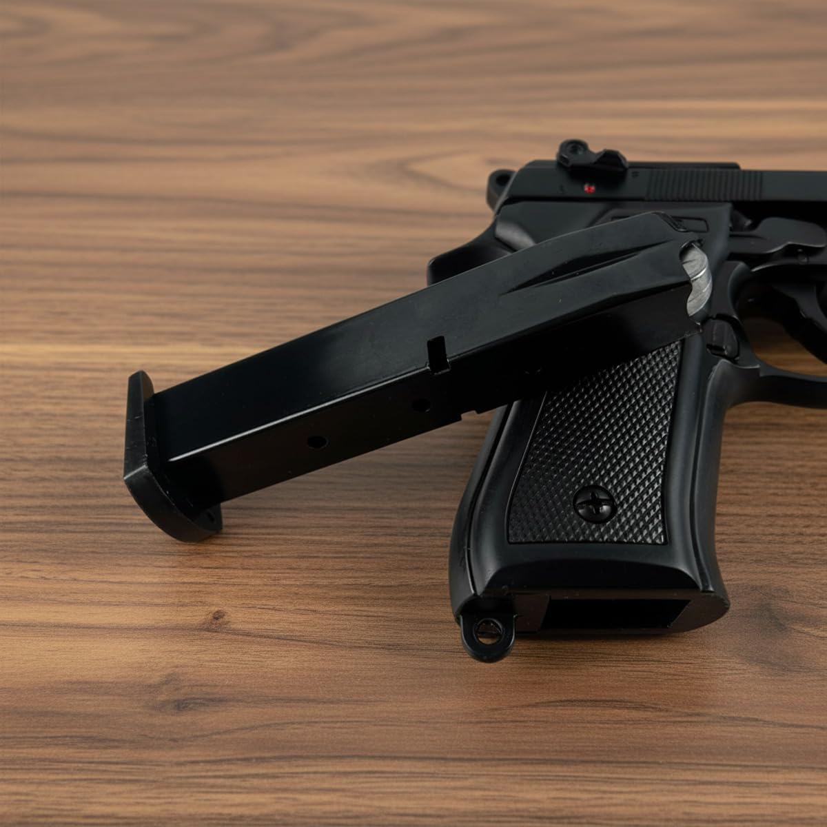 Pistola a Salve Mod. 92 Top Firing 9 mm, Segnalatore Acustico Scacciacani/Addestramento, Nera - Kit con Olio Ballistol incluso