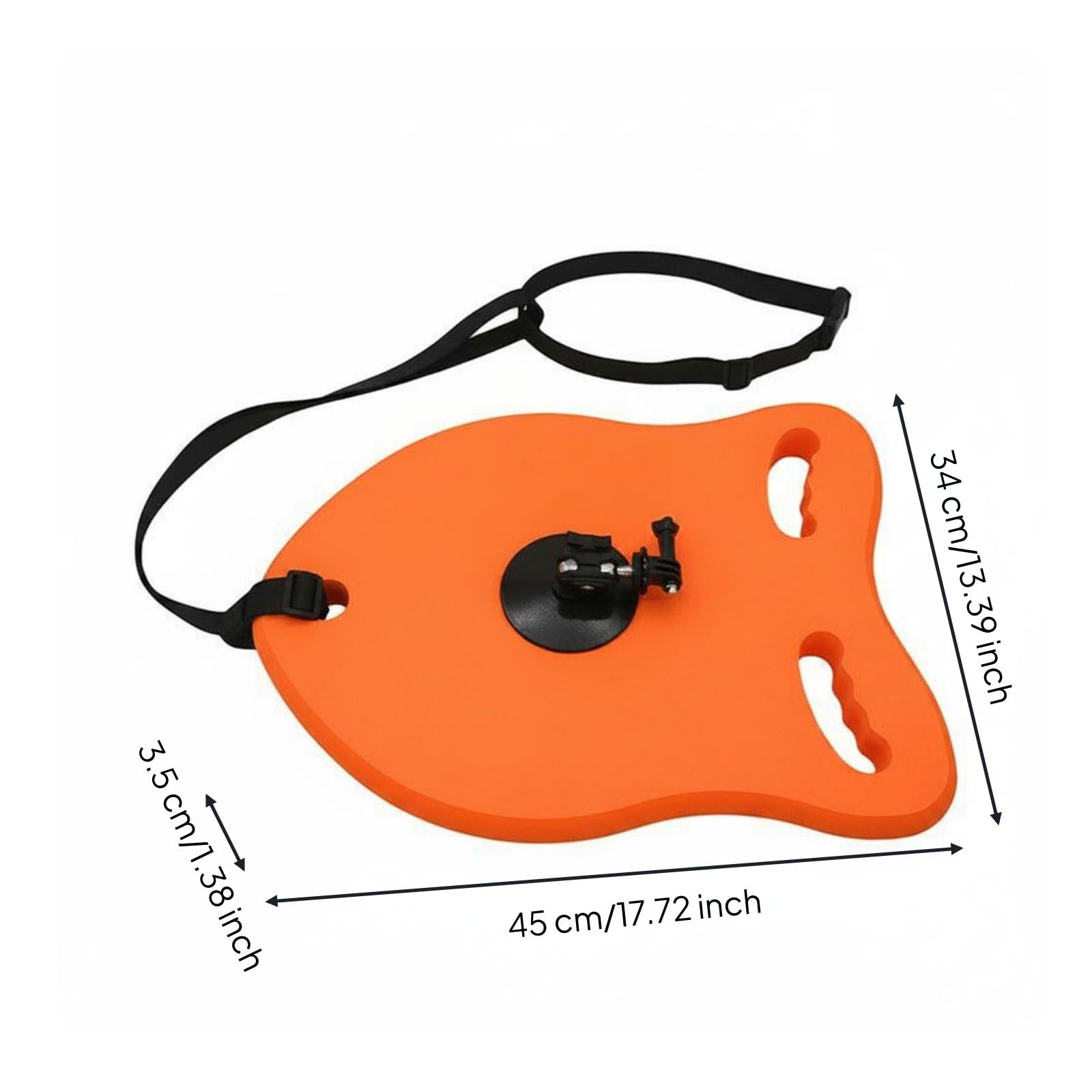Supporto Galleggiante per Smartphone per, Tavola Galleggiante Arancione Con Supporto Per Fotocamera E Custodia Impermeabile Per Telefono