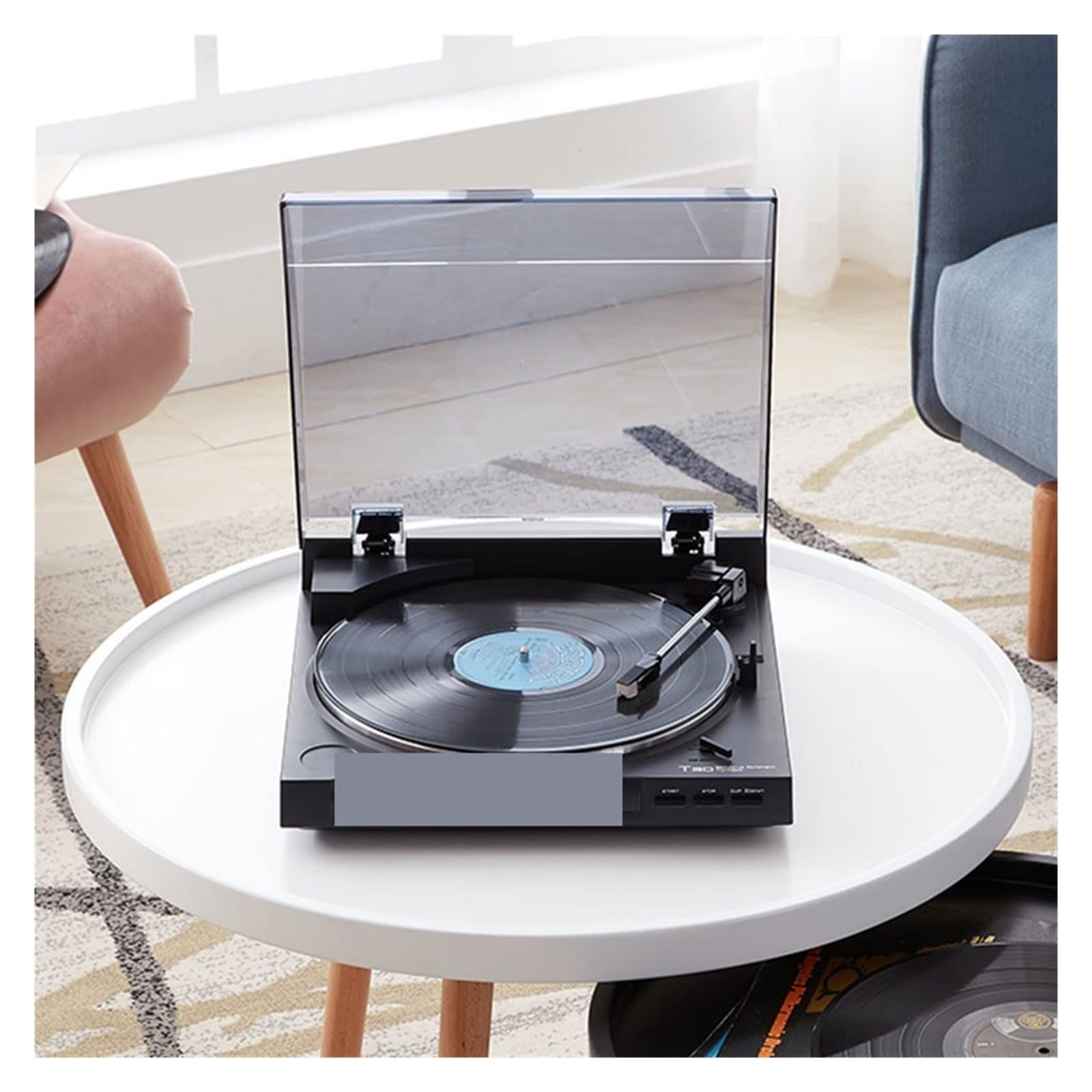 Amazon | 自動 LP ビニールレコードプレーヤー 33/45RPM ターン
