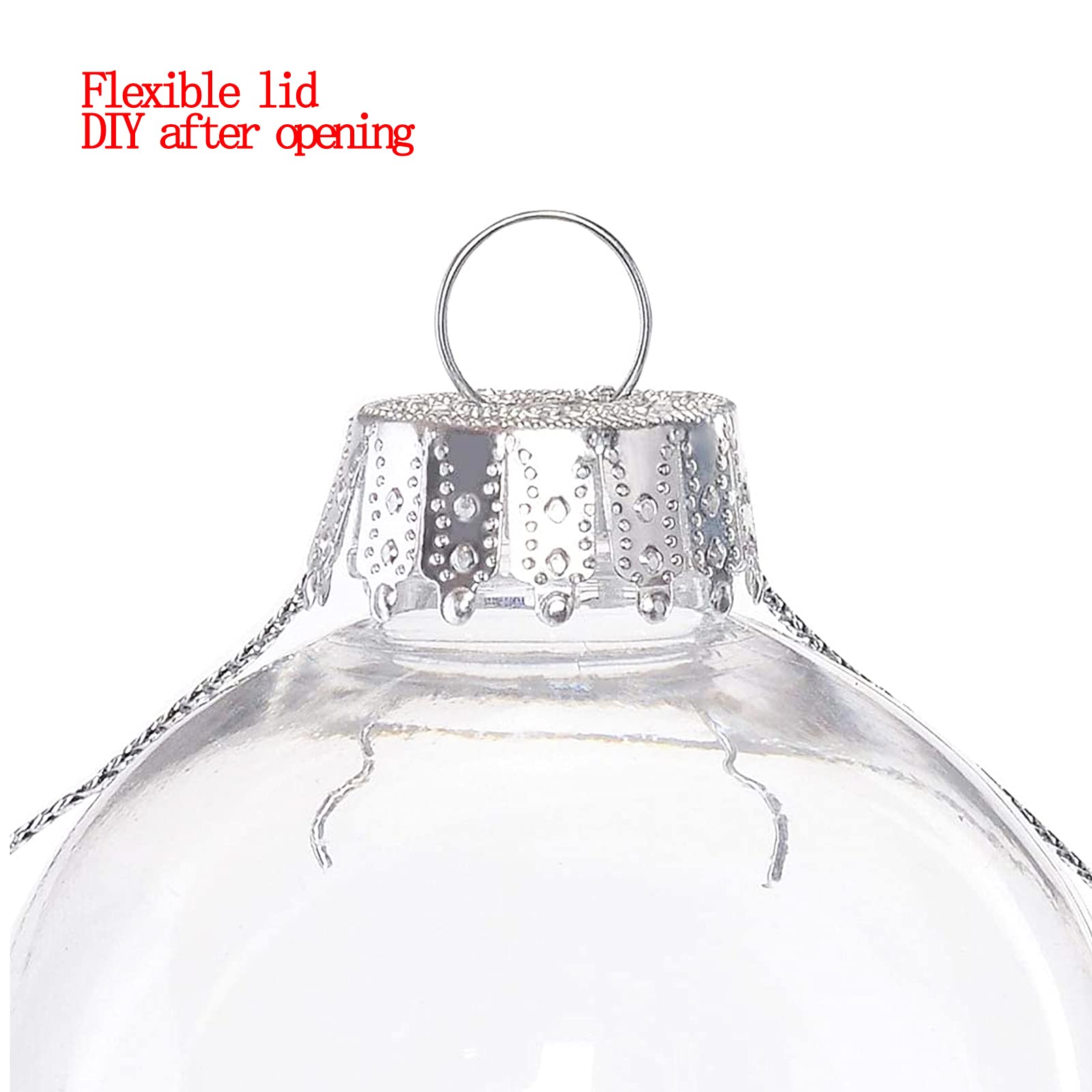 Lot De 12 Boules De Noël De 8 Cm En Plastique Avec œillet De Suspension