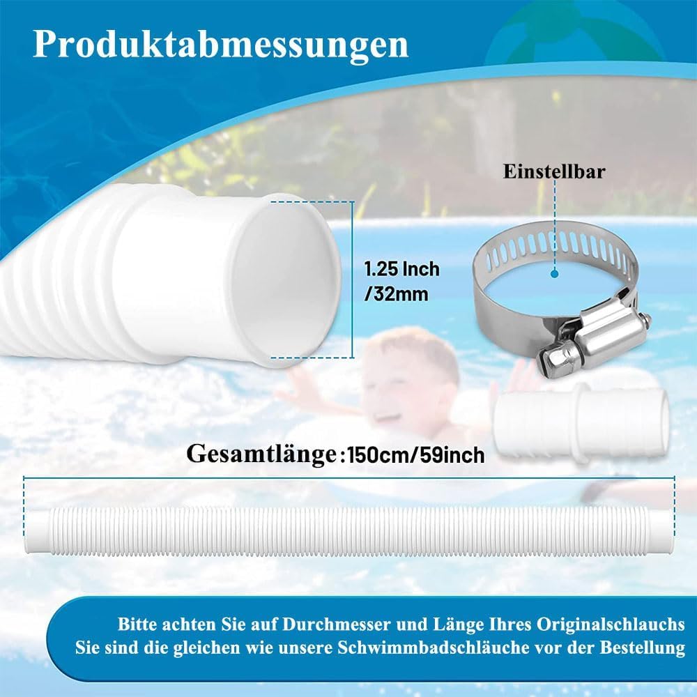 Tuyau de rechange pour piscine,Tuyau pour Pompe de Piscine, Tuyau de Piscine,Tuyau De Rechange De Piscine 32mm,Piscine Tuyau de Rechange,Tuyau de rechange ,Tuyau de rechange pour piscine hors sol