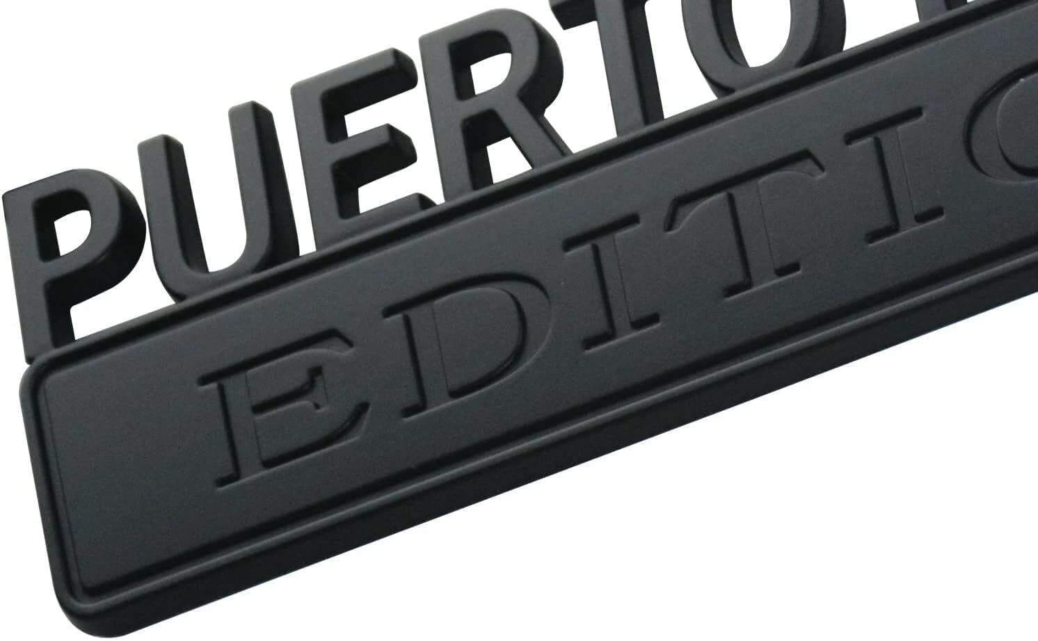 1pack Big Puerto RICO Edition Emblem 3D Badge Decal Car Truck Replacement Compatible with Universal Vehicle, Truck, SUV, Decal Sticker Strong Adhesive 7 inch Long (Matte)
