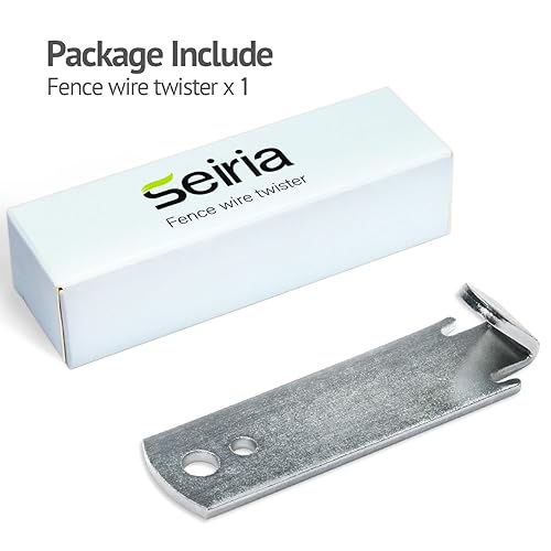 Miniatura 9 de Seiria Torcedor de alambre para clips de poste en T, herramientas de valla de alambre de púas que ahorran tiempo, fácil de usar, lo suficientemente