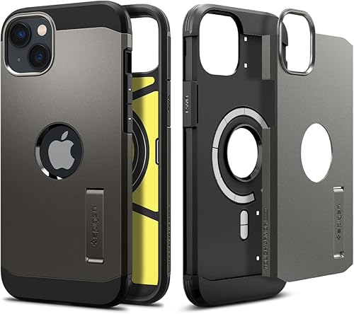 Spigen Tough Armor (MagFit) Tecnología de protección extrema diseñada para iPhone 14 (2022) - Gunmetal