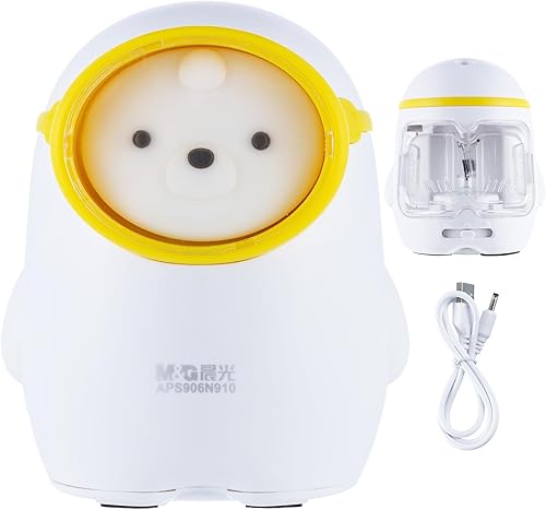 Miniatura 9 de M&G Sacapuntas eléctrico, sacapuntas portátil con bateríaUSB de doble alimentación para lápices, niños, estudiantes, hogar, aula, escuela, oficina