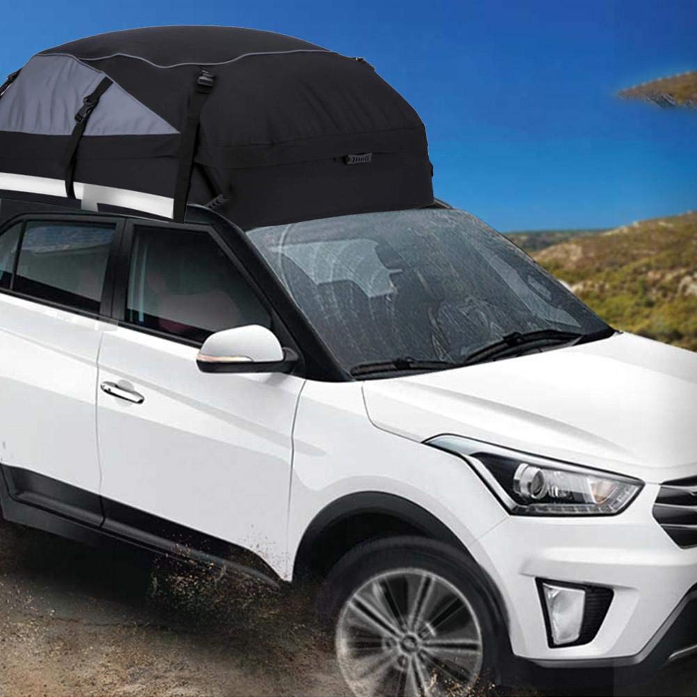 Box Da Tetto Auto Impermeabile Portatore da carico del tetto per auto 350L con 8 cinghie rinforzate impermeabili carri cargo Borsa Portapacchi Tetto