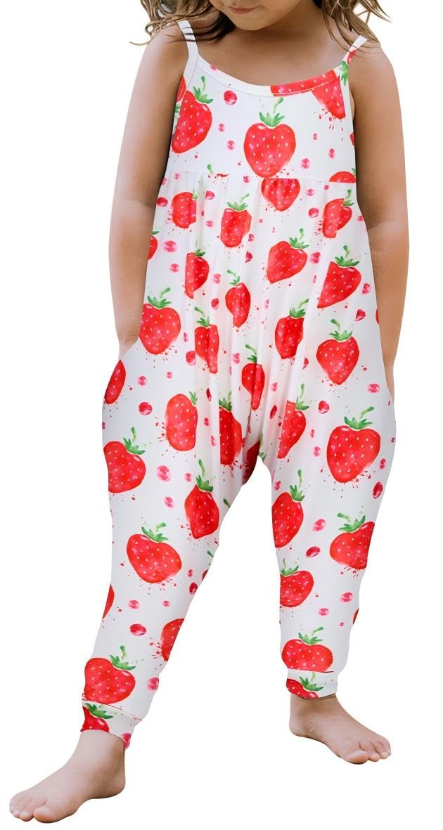 Yousie Toddler Girls Kids Rompers Jumpsuit Summer Spring Outfits 1-8 Years