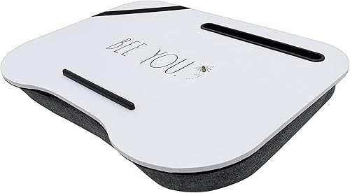 Miniatura 6 de Rae Dunn Escritorio de regazo  Escritorio de regazo para laptop  Mesa de trabajo portátil con cojín para cama, sofá, coche  Uso para escribir, leer,