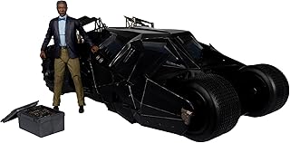 DC Multiverse 7" Scale Vehicles - Tumbler with Lucius Fox (The Dark Knight) Gold Label, Includes Action Figure and Accessories
