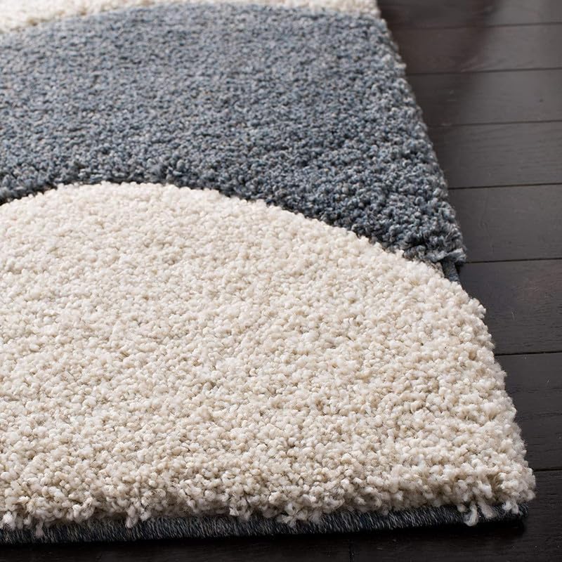 Image of Shaggy Area Rug for Living Room and Bedroom 3X5 FT Soft Plush Floor Carpet with Fluffy Texture, Modern Decorative Rug,Bedside and Indoor Spaces,Light-Grey