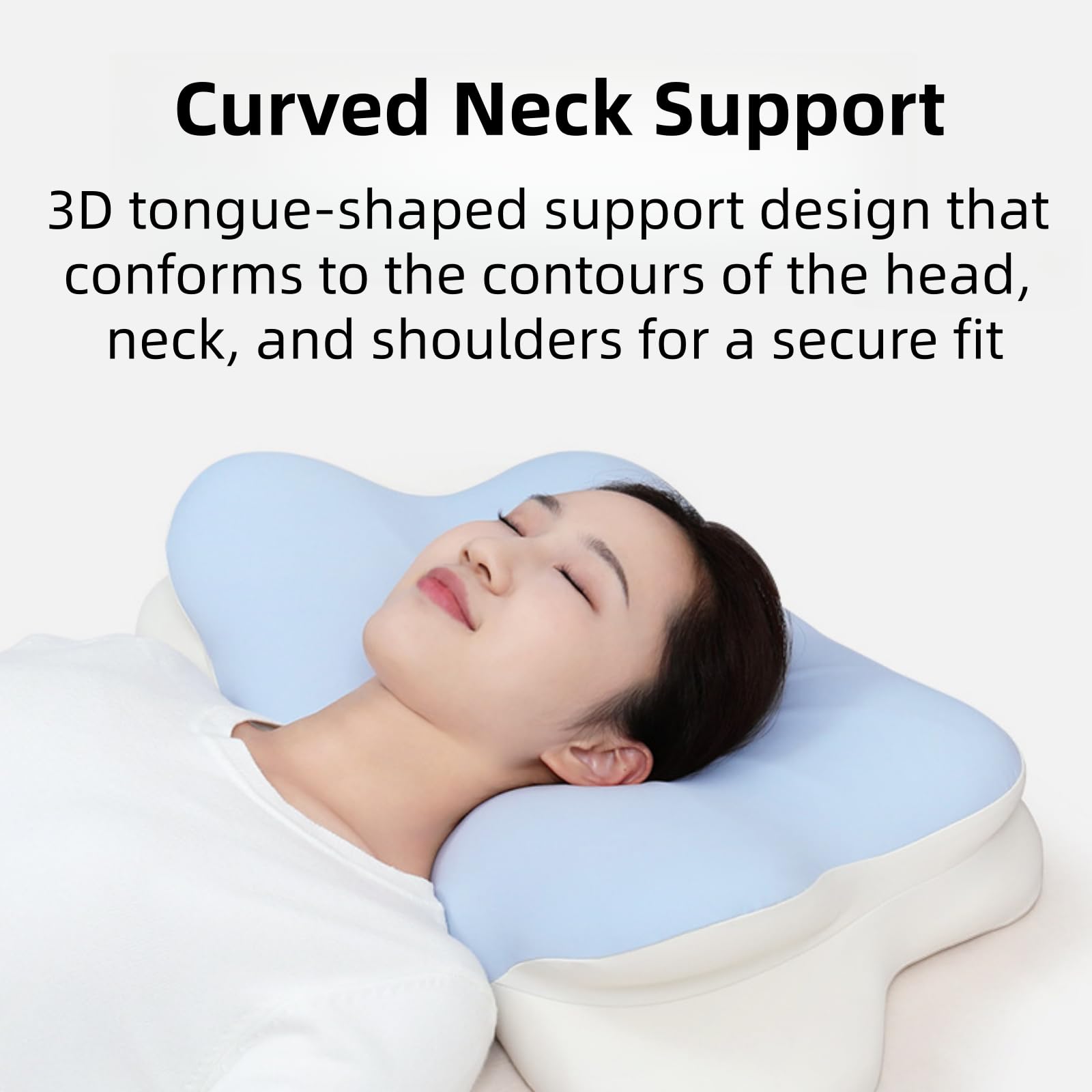bergxperten Melara Max Pillow,Memory Foam Cervical Pillow,High
