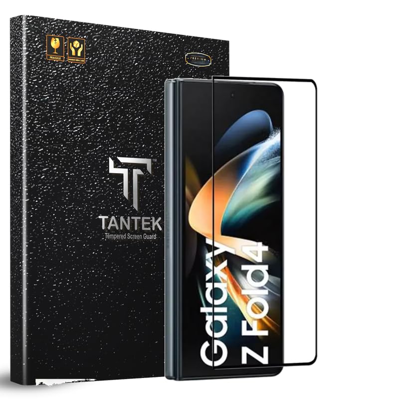Image of TitanGuard Tempered Glass Screen Protector Guard for Samsung Galaxy Z Fold 4-9H Hardness, Military Grade, Anti-Static, Easy Installation Kit - 1 PACK