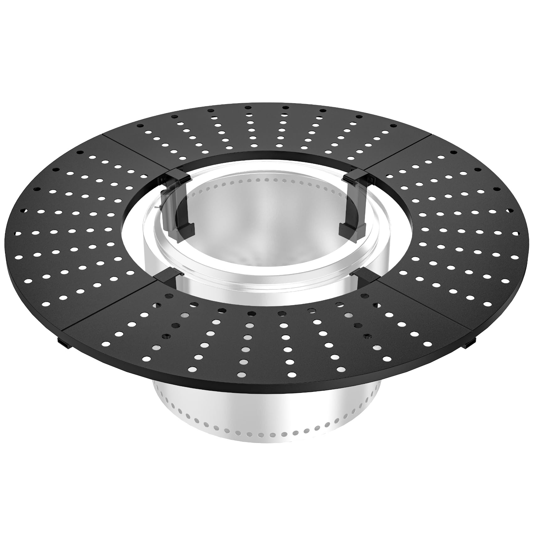 onlyfire Feuerstelle Surround Tischplatte für Solo Stove Bonfire 19.5"/49.53cm Feuerschale, Runde Feuerstellen-Tischplatte für Getränke und Speisen, Abnehmbar Surround Feuerstellentisch