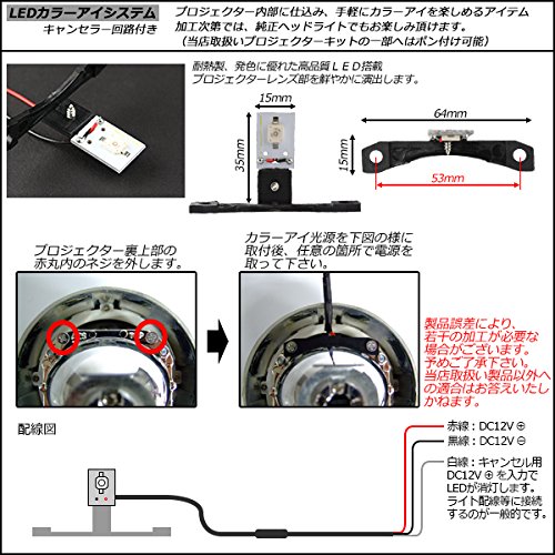 Amazon | LED カラーアイシステム 埋め込み プロジェクター ヘッド